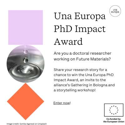 Si tu investigación doctoral está relacionada con la ciencia de materiales, ¡preséntate a la primera edición del PhD Impact Award de Una Europa!